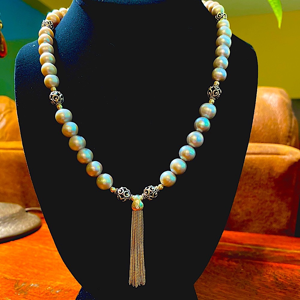 Grey Pearl Necklace